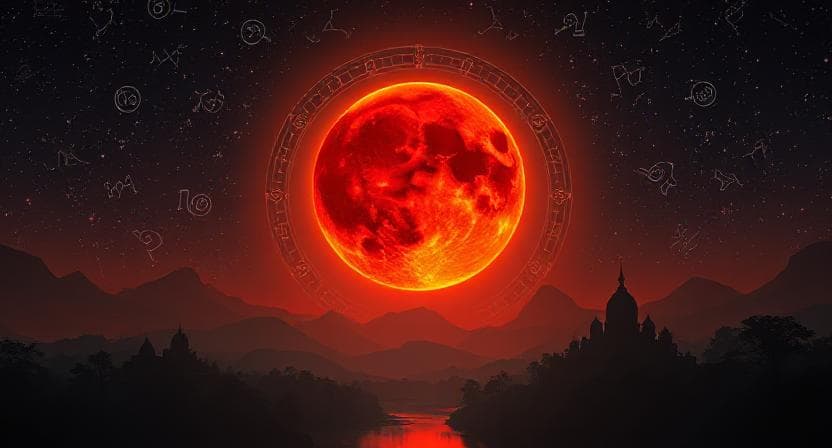 🌕 Chandra Grahan 2025: The Blood Moon of...